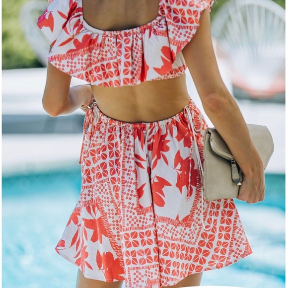 Never worn Vici Alesha Linen Blend Pocketed Cutout Mini Dress. - Picture 4 of 4